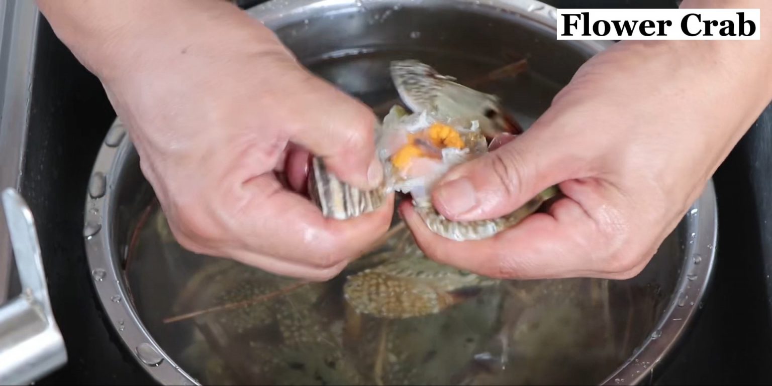 Fried Flower Crab Cook Chinese Foods
